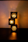Luce d’Incanto – Set Portacandele Artigianali con 3 Candele LED Incluse